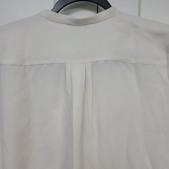 Ann Taylor frill button-down long sleeve blouse, MP - Picture 8 of 8